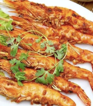 Tôm sú nướng muối